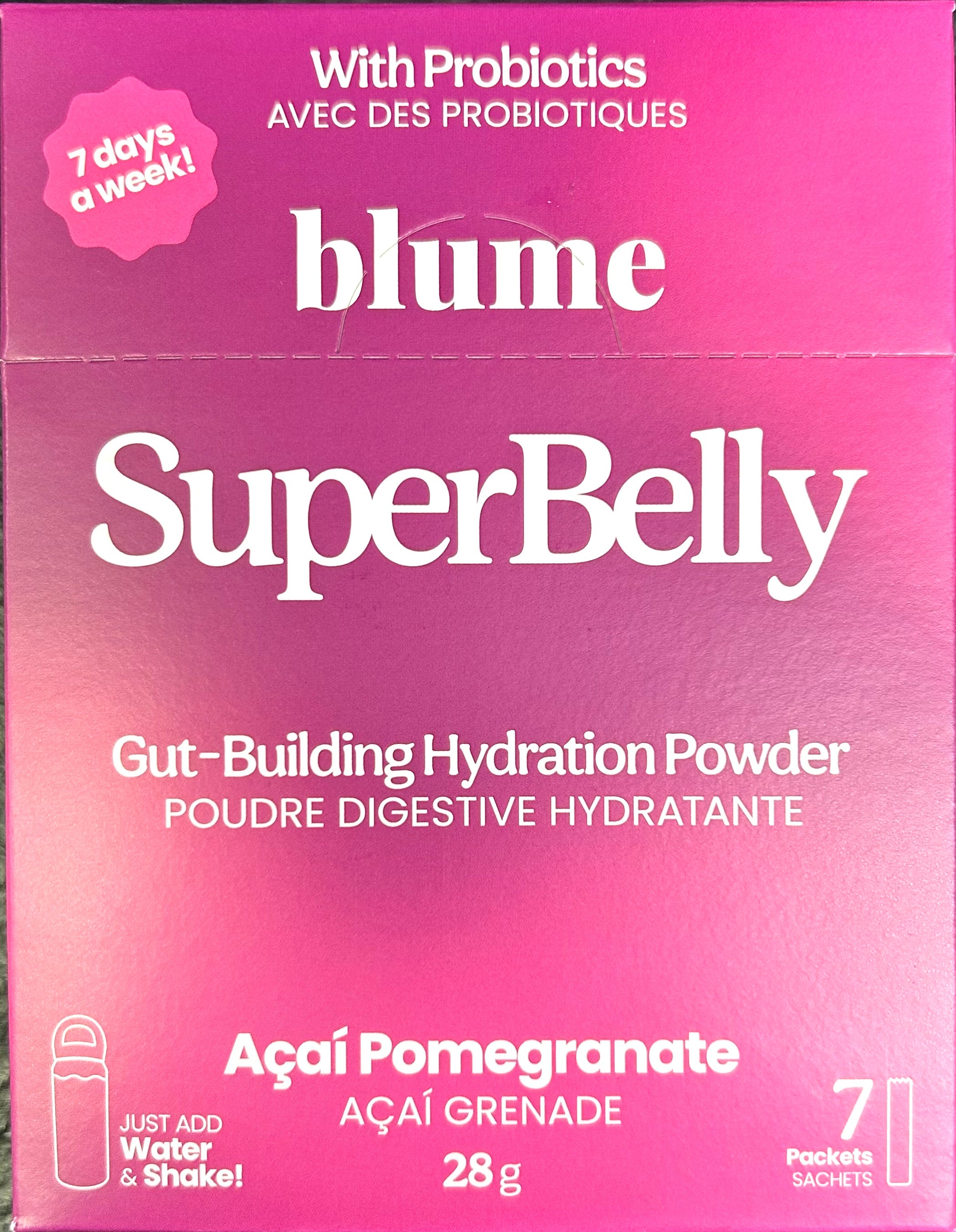 Blume SuperBelly Gut-Building Hydration Powder (7 Packets)