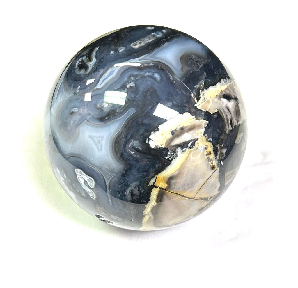 Volcanic Agate Sphere - Lighten Up Shop