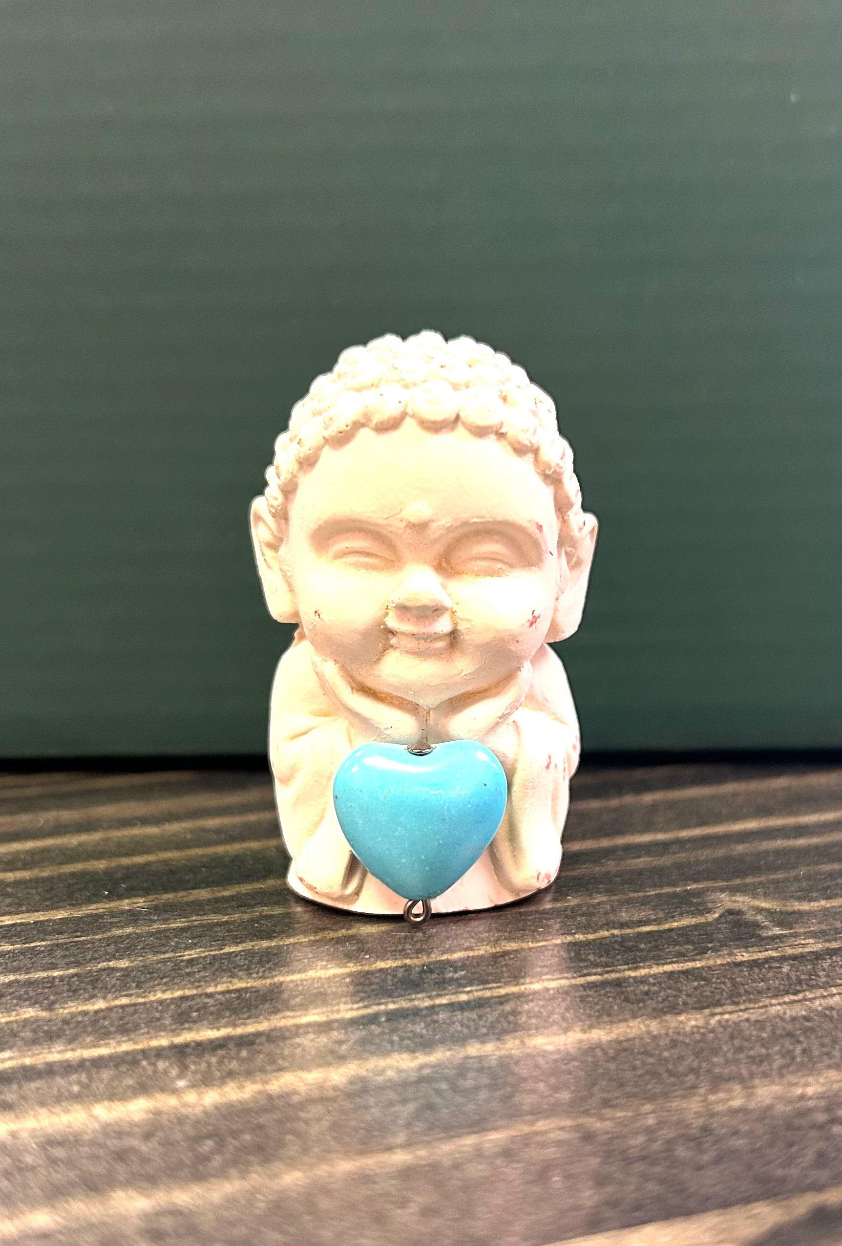 Blue Heart Buddha Statue 2.5"( Friends for Life Buddhas)