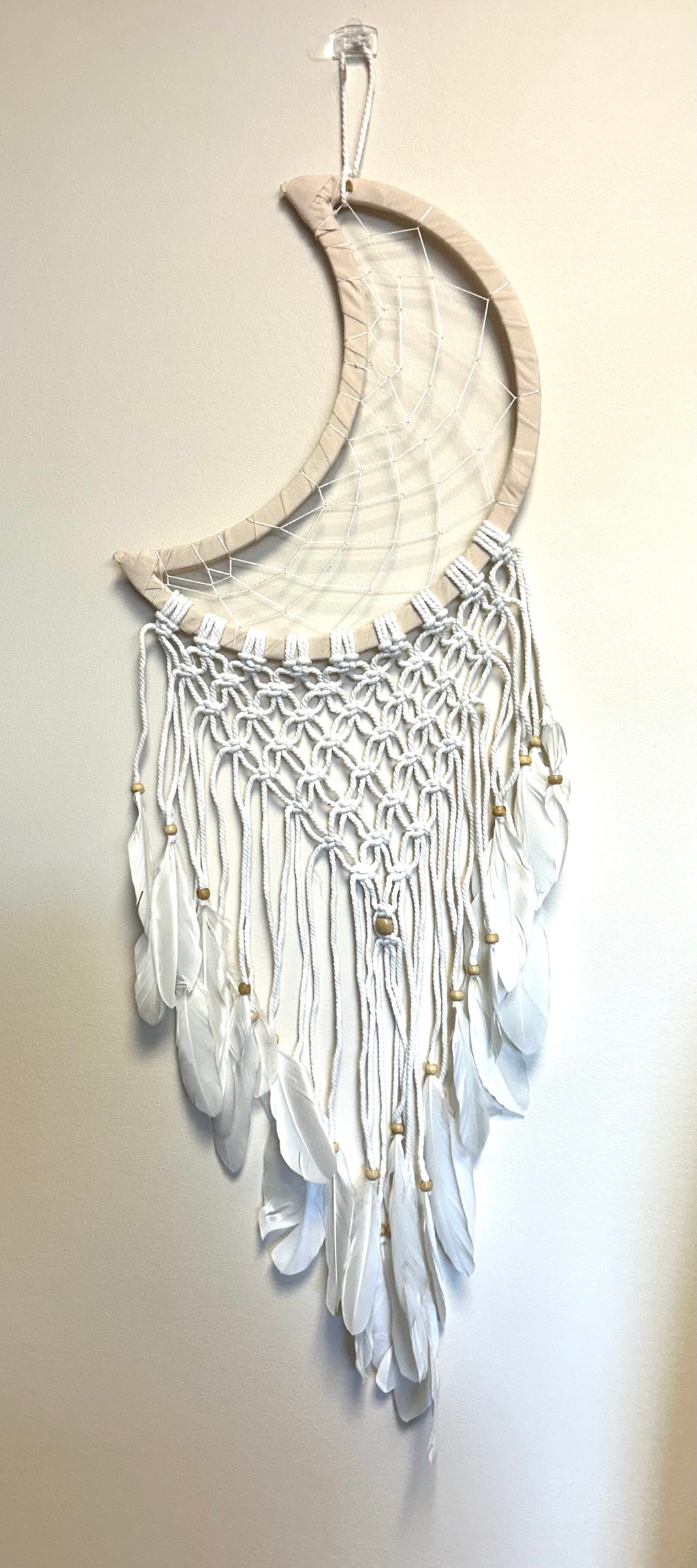 Macrame Moon Dreamcatcher - Lighten Up Shop