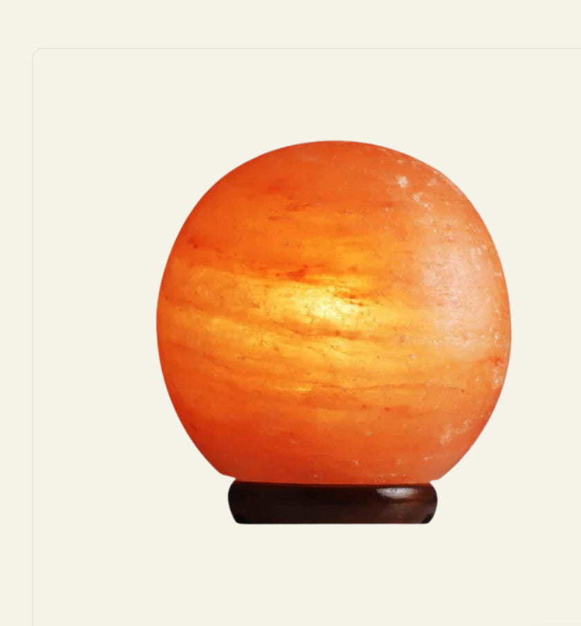 Sphere Salt Rock Lamp - Lighten Up Shop
