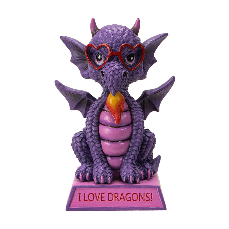 I Love Dragons Statue - Lighten Up Shop