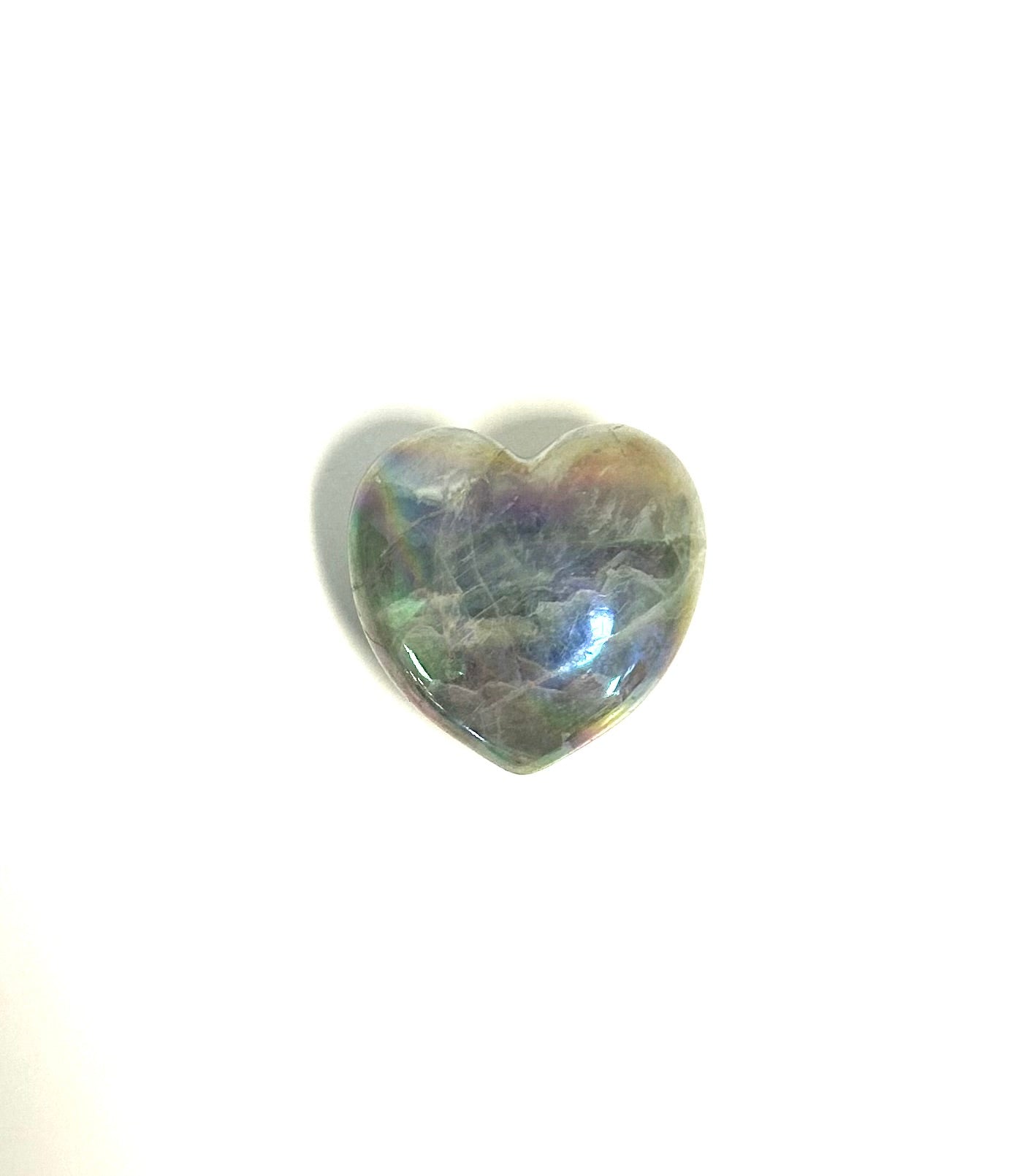 Aura Fluorite Heart - Lighten Up Shop