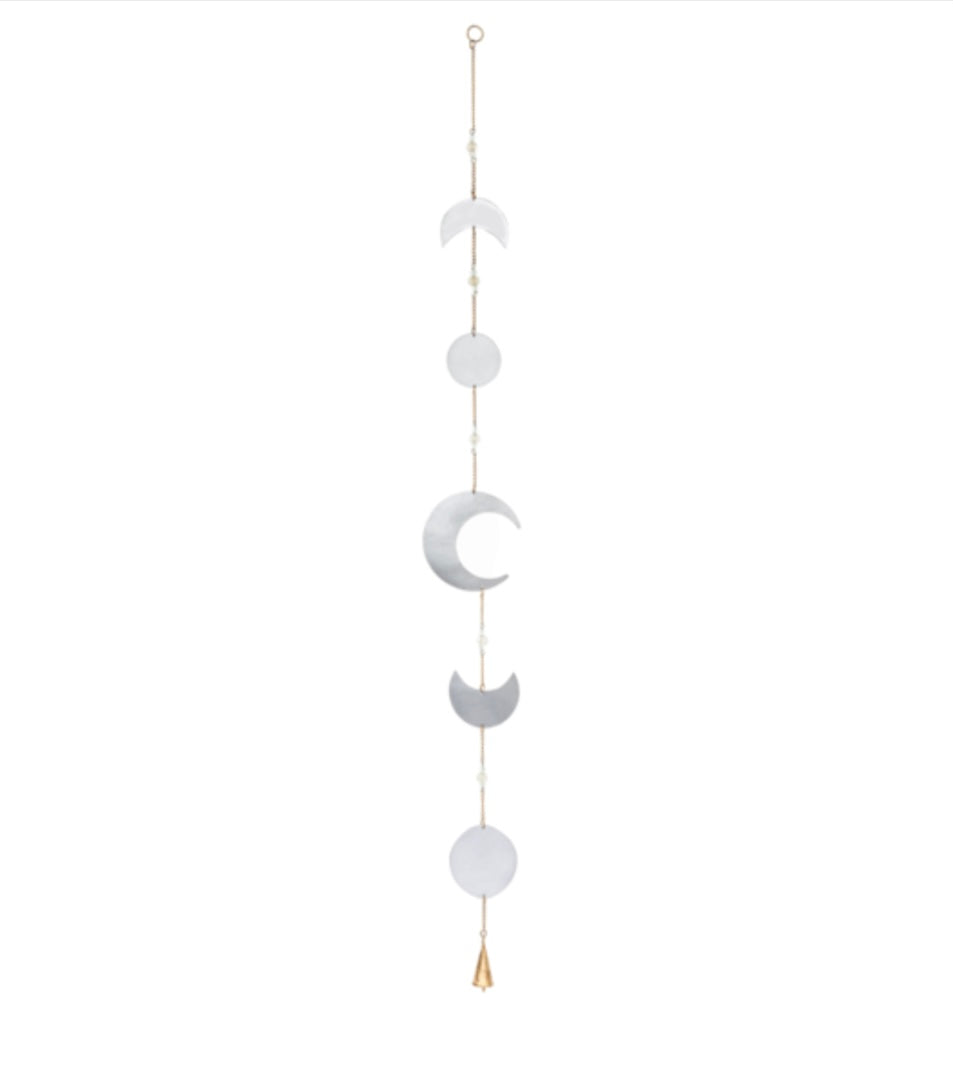 Metallic Moon Phases Windchime - Lighten Up Shop