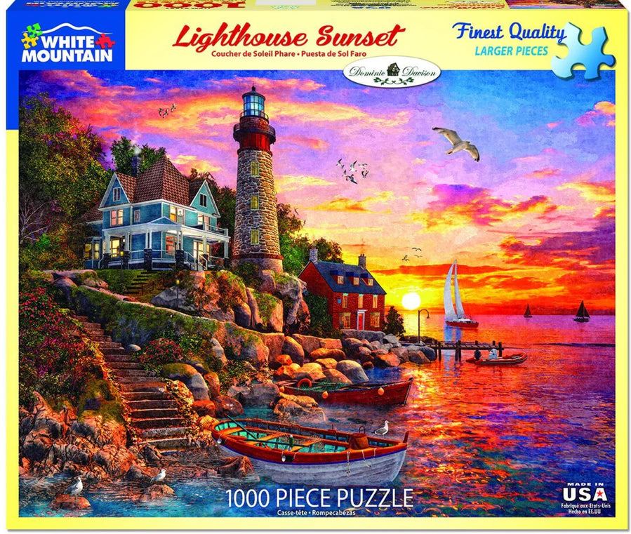 Lighthouse Sunset Puzzle 1000pc