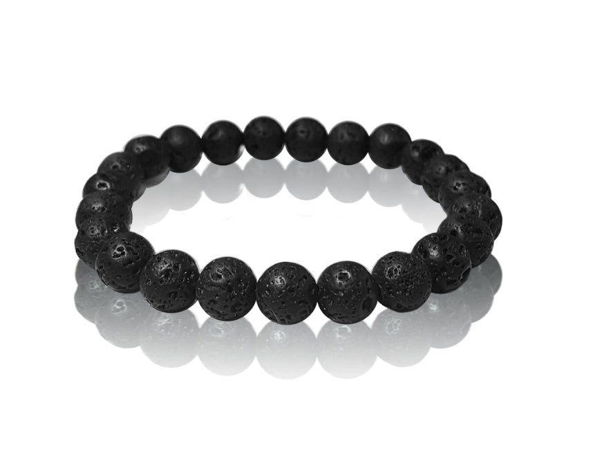 Lava Bead Bracelet 8mm - Lighten Up Shop