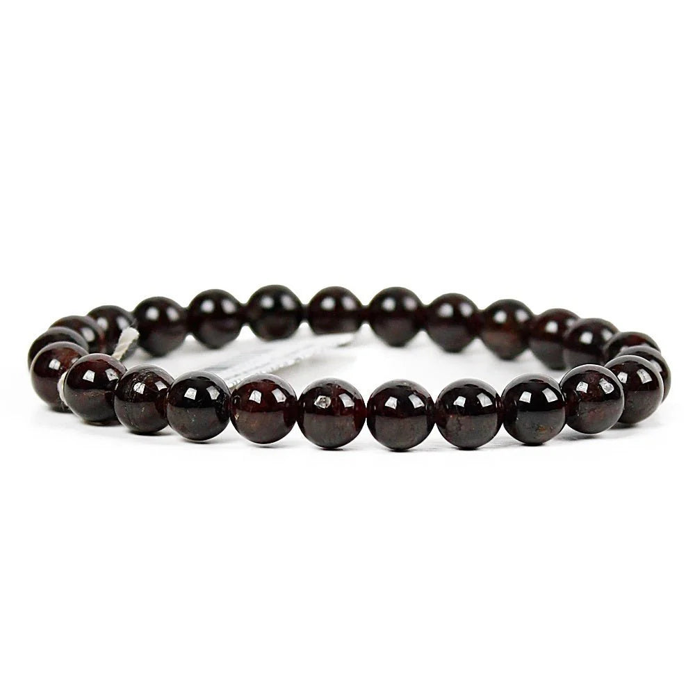 Garnet Bracelet 7mm - Lighten Up Shop