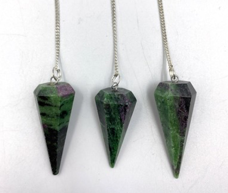 Ruby Zoisite Pendulum