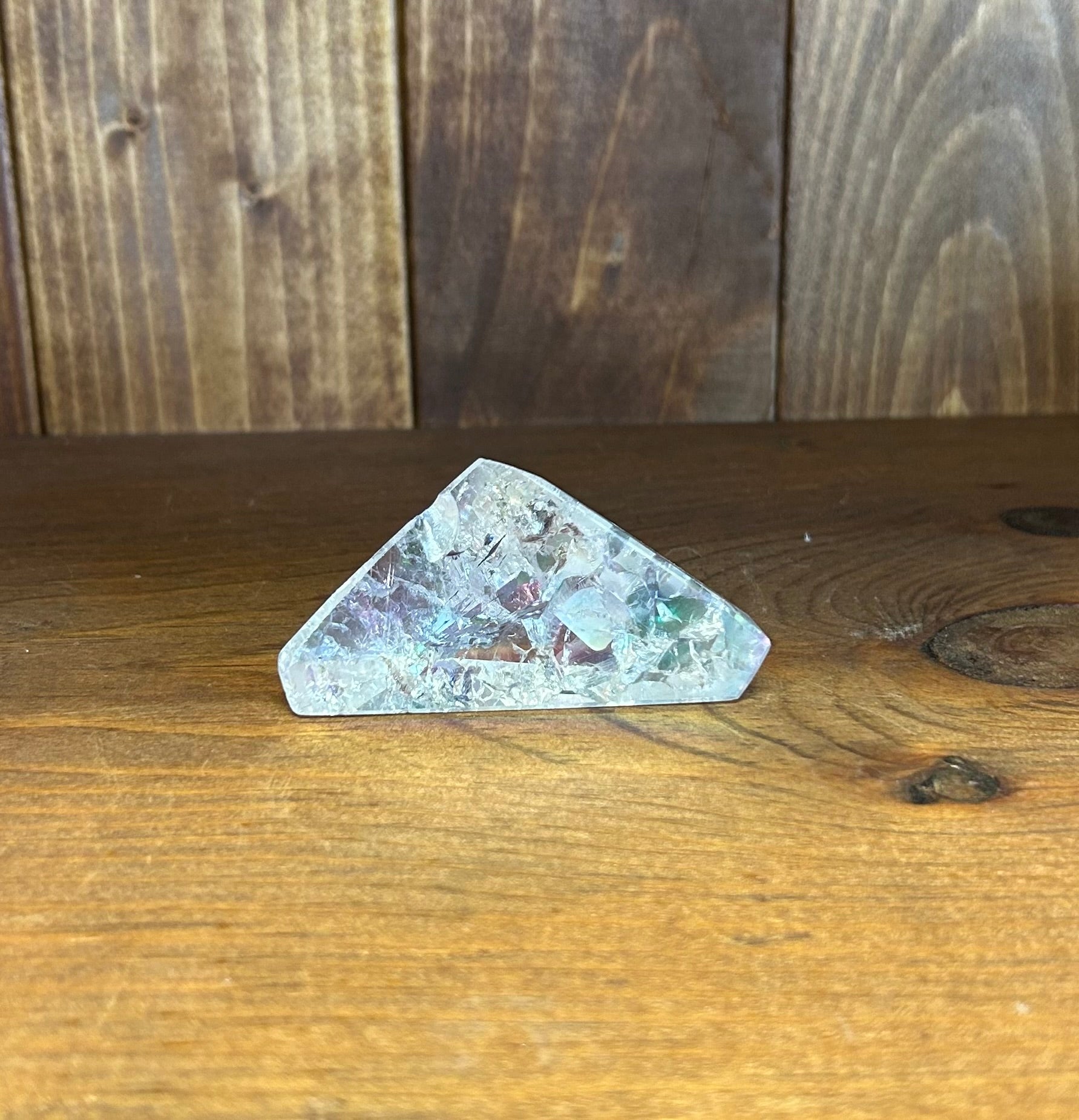 Rainbow Aura Crackle Quartz - Lighten Up Shop