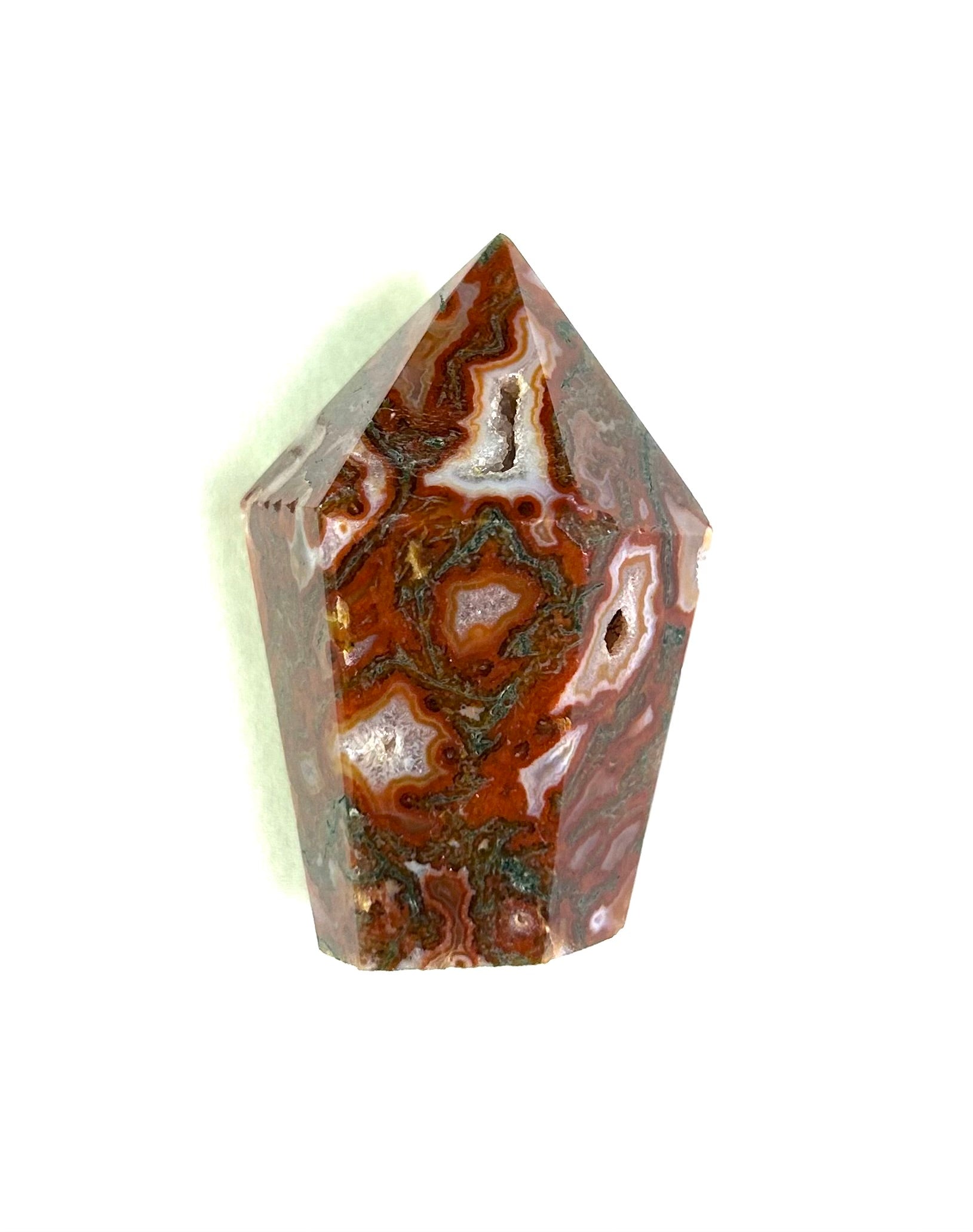Red Moss Agate Tower - Lighten Up Shop