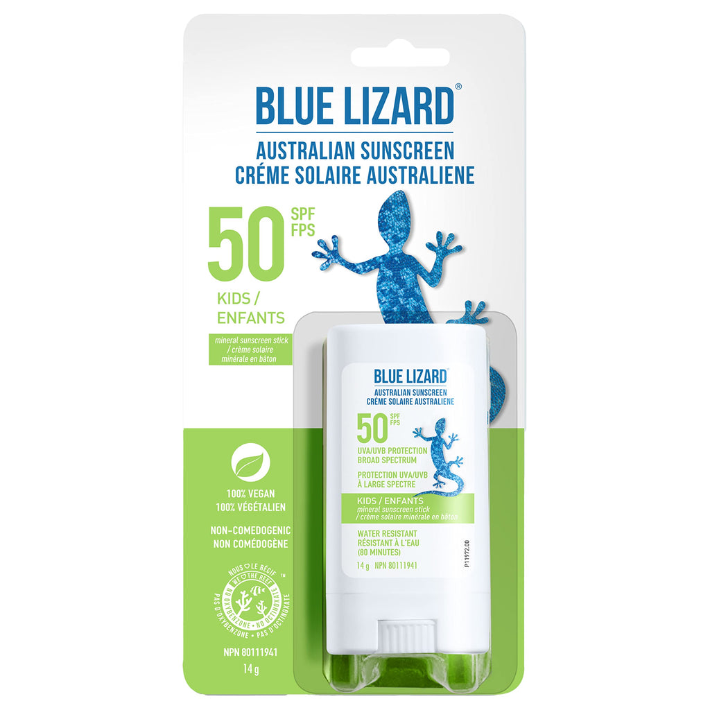 Blue Lizard Australian Sunscreen Kids SPF 50 Mineral Stick - 14g - Lighten Up Shop