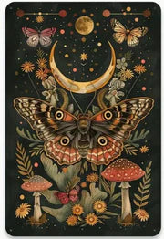 Moth Mushroom Metal Plaque Sign - Lighten Up Shop