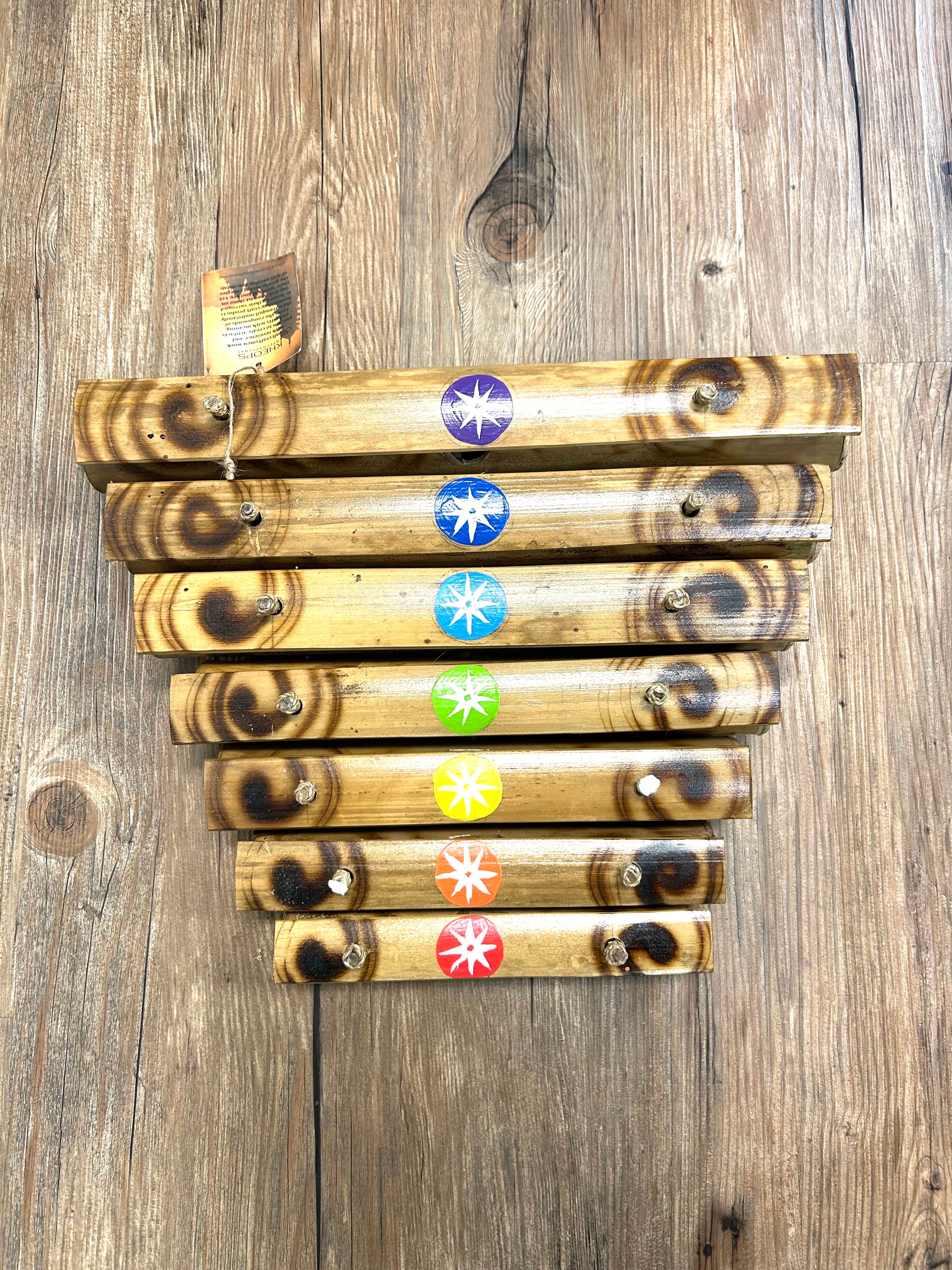 Bamboo Hand Painted Xylophone - Chakra