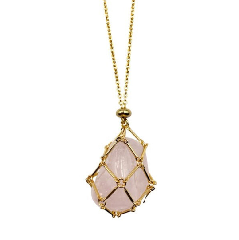 Gem Cage Necklace - Lighten Up Shop