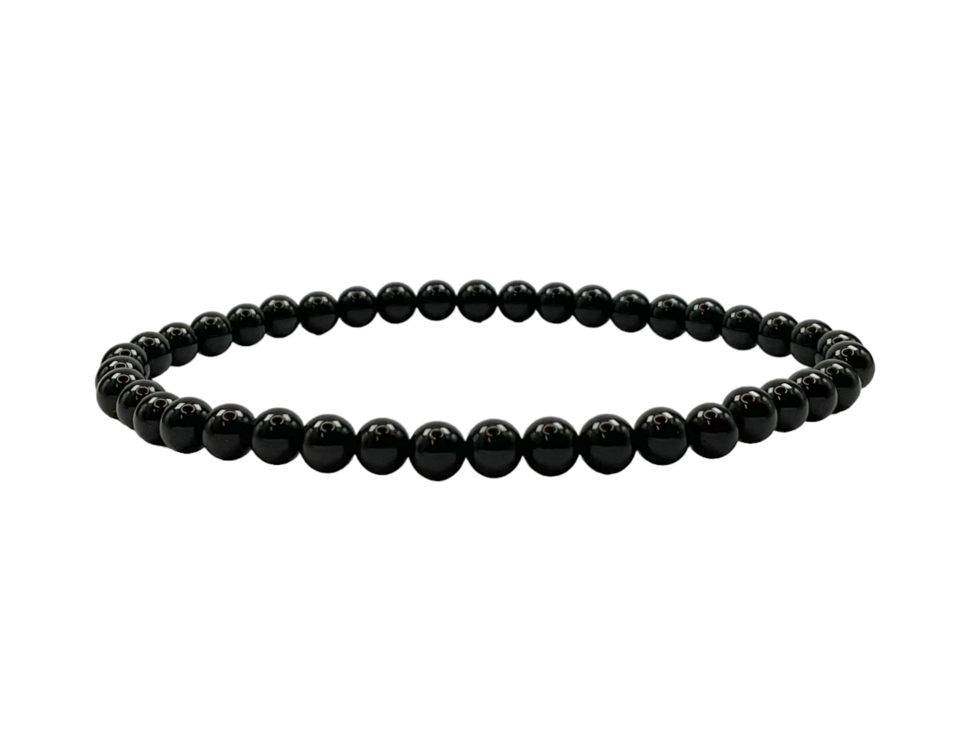 Black Tourmaline Bracelet 4mm - Lighten Up Shop