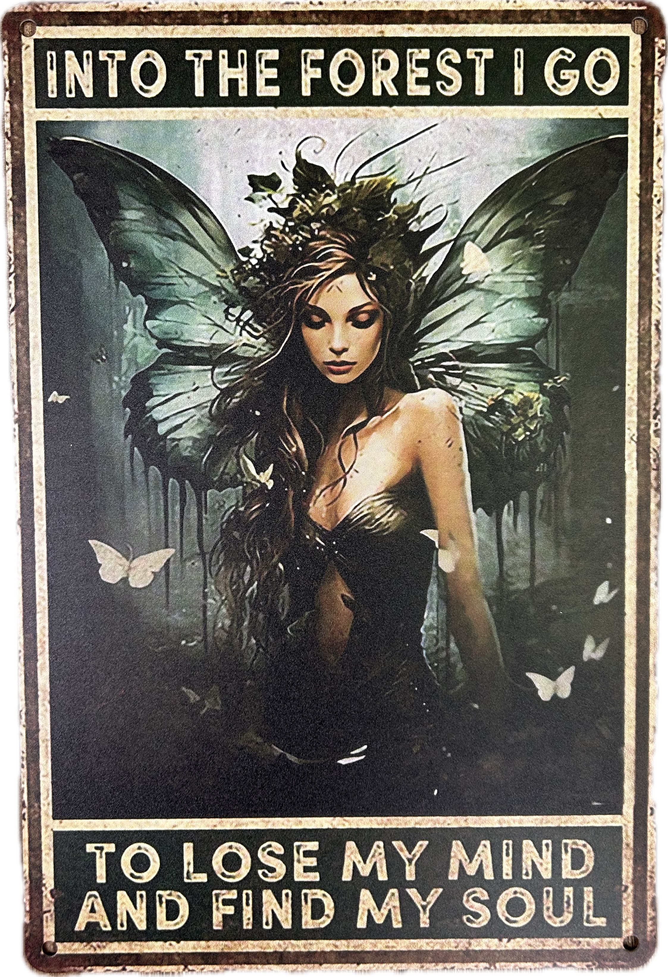 Metal Wall Plaque IntoThe Forest I Go - Lighten Up Shop