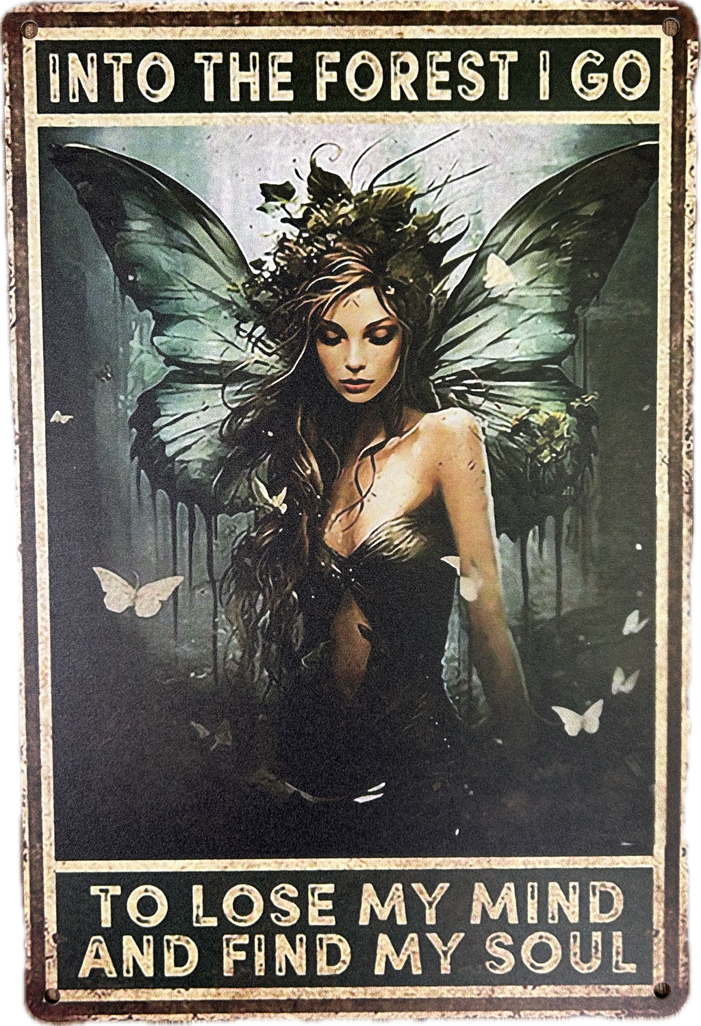 Metal Wall Plaque IntoThe Forest I Go - Lighten Up Shop