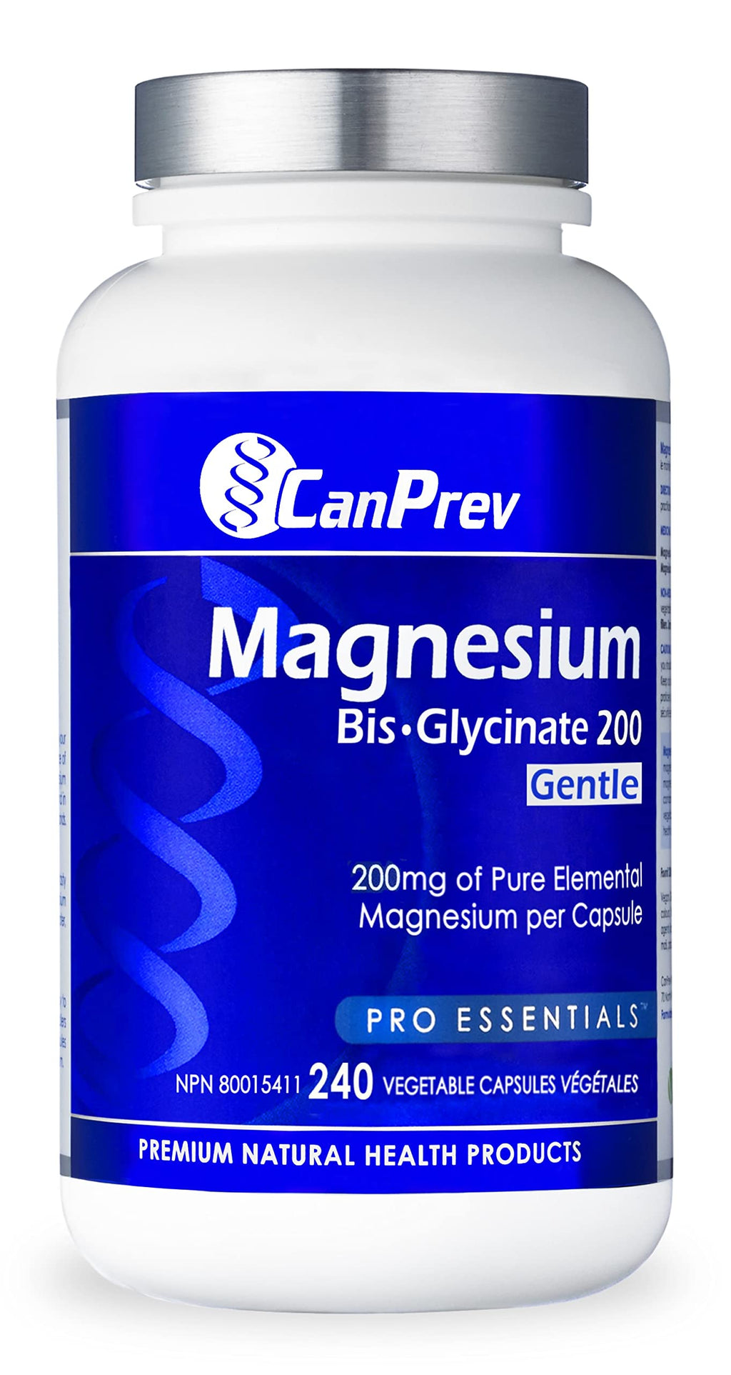 CanPrev Magnesium Bis-Glycinate 200 Gentle 240 Capsule - Lighten Up Shop