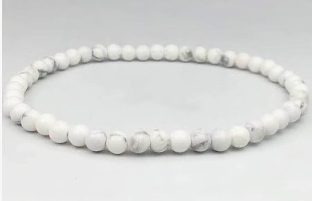 Howlite Bracelet 4mm - Lighten Up Shop