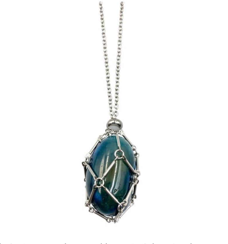 Gem Cage Necklace - Lighten Up Shop