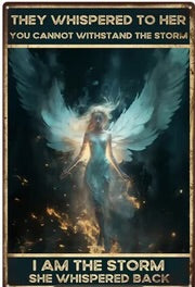 Metal Wall Plaque They Whispered to Her - Lighten Up Shop