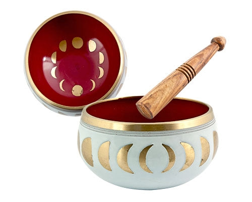 Moon Phase Singing Bowl 4" - Lighten Up Shop