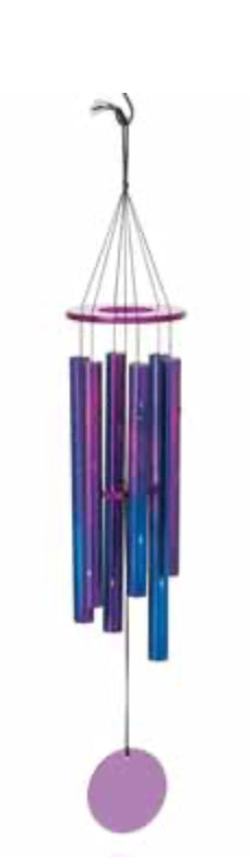 Acrylic Galaxy Purple Windchime - Lighten Up Shop