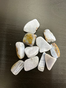 Blue Lace Agate Loose Tumbled (Per Piece)