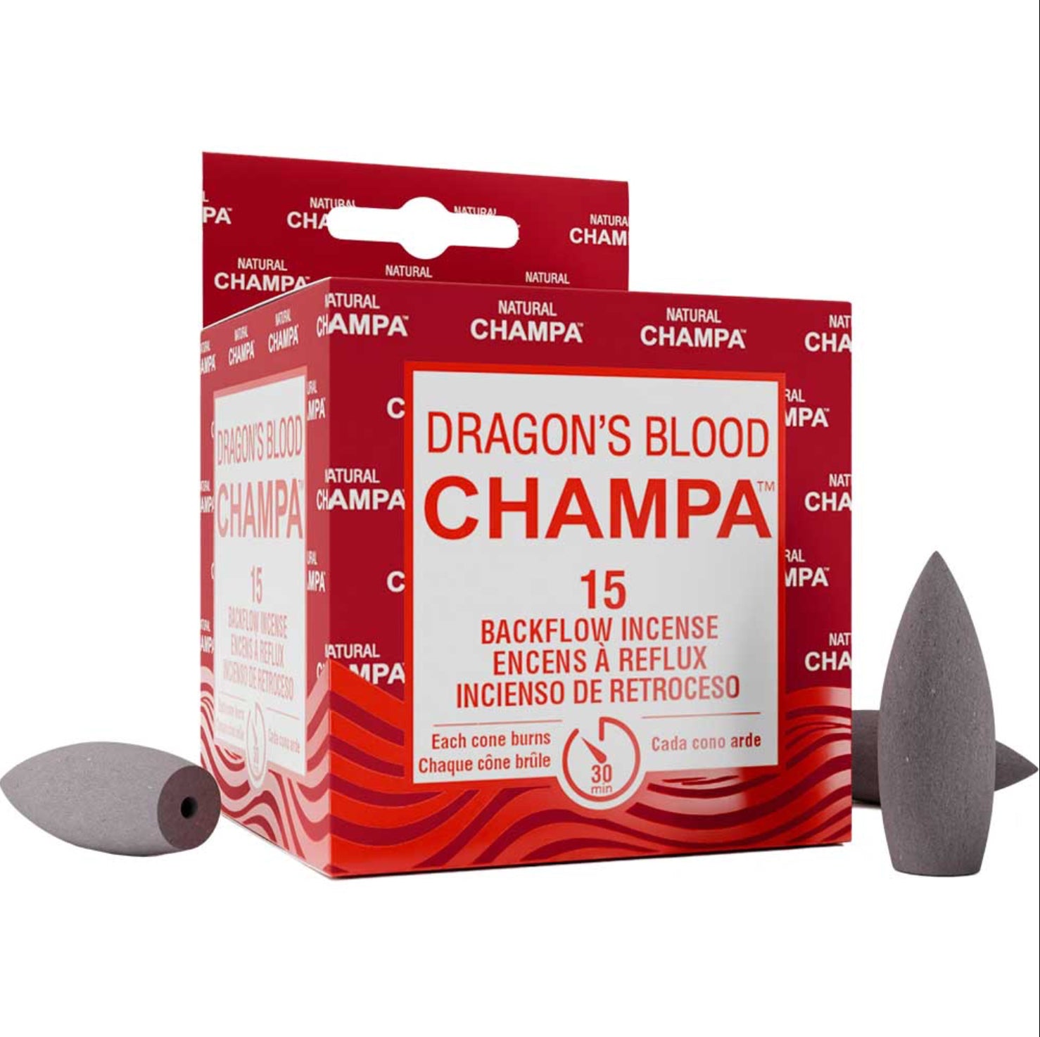Dragon’s Blood Champa Backflow Incense Cones - Lighten Up Shop