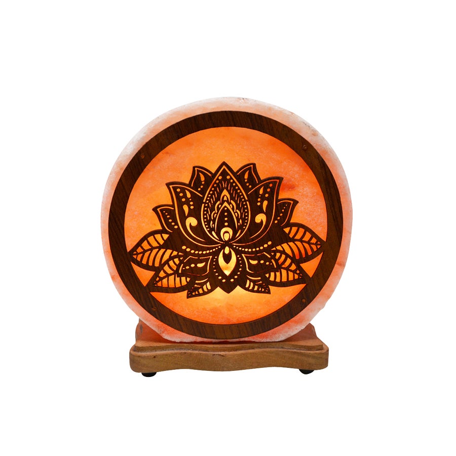 Lotus Salt Rock Lamp - Lighten Up Shop