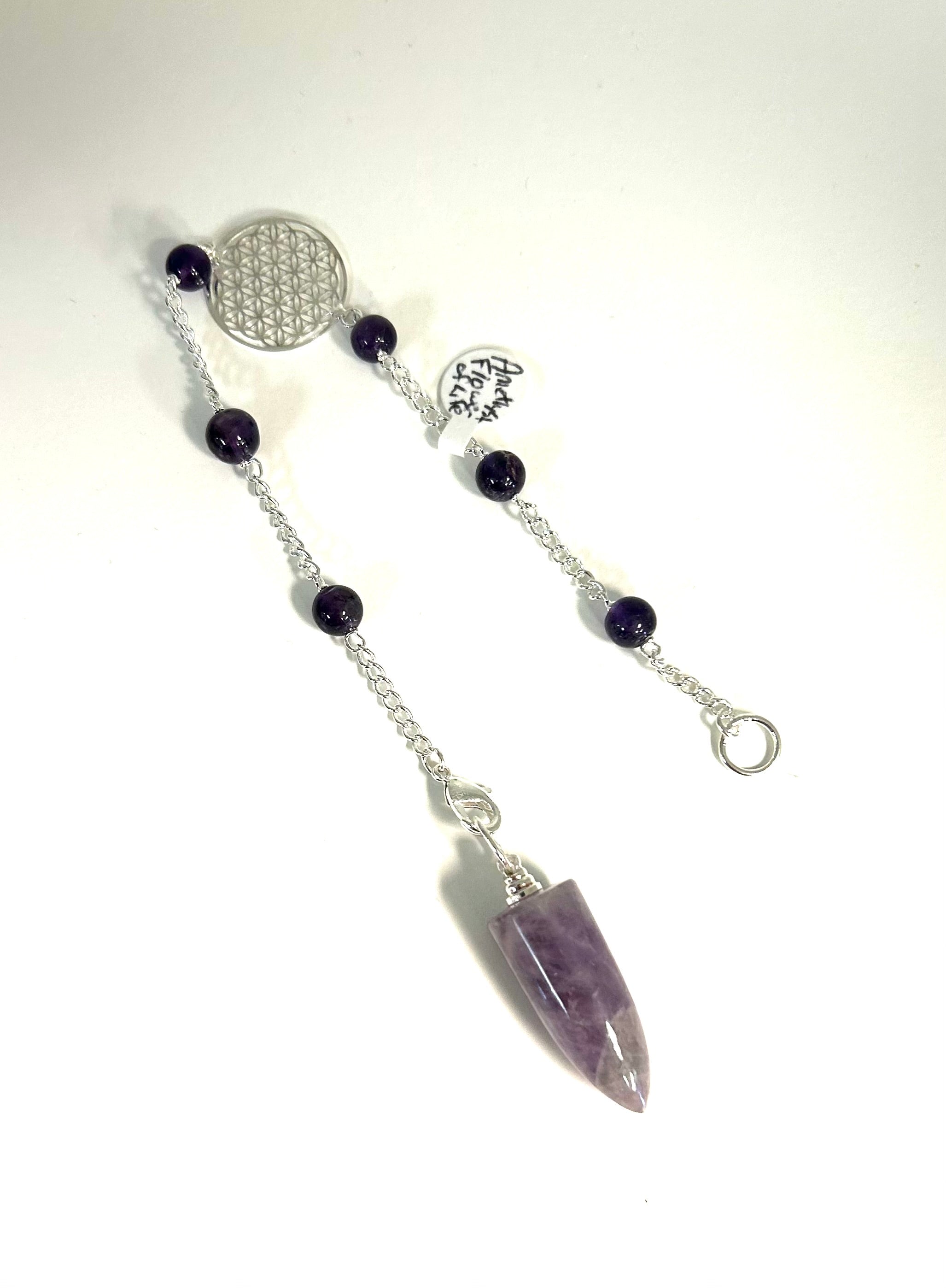 Amethyst Flower of Life Pendulum - Lighten Up Shop