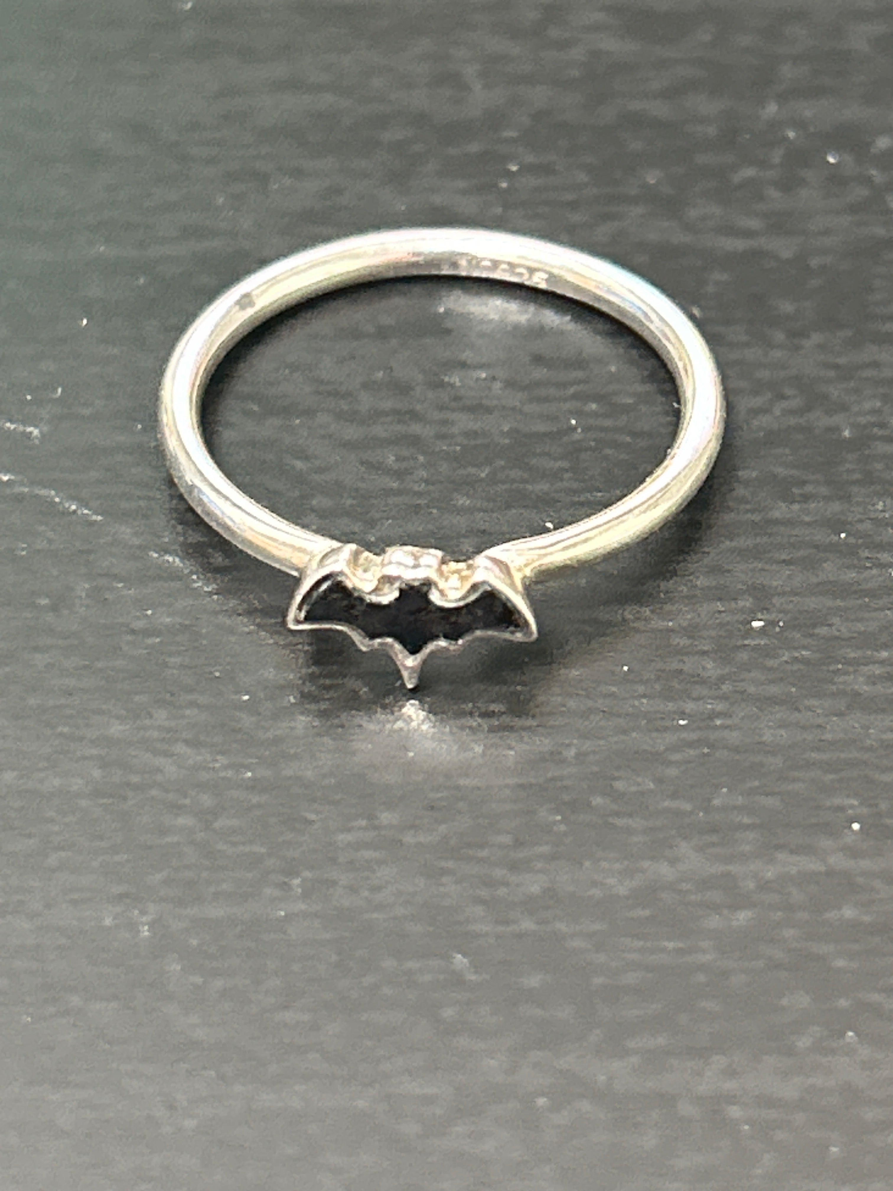 Obsidian Bat Ring - Size 8 ($48) - Lighten Up Shop