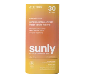 Attitude Mineral Sunscreen Stick 30SPF 60g - Tropical - Lighten Up Shop