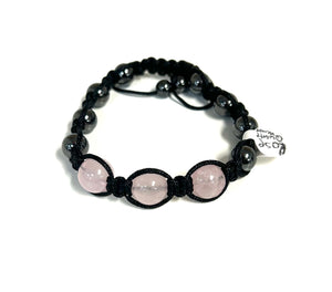 Rose Quartz / Hematite Bracelet