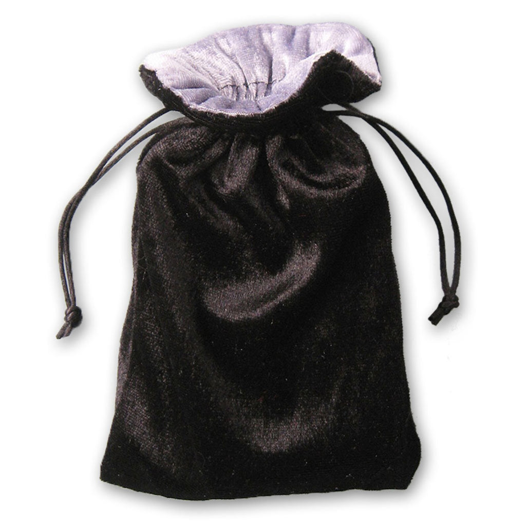 Black/Grey Velvet Bag - Lighten Up Shop