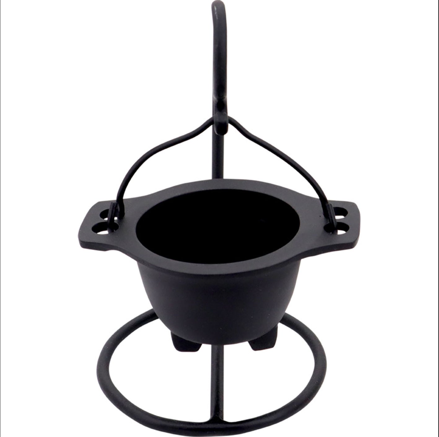 Cast Iron Hanging Cauldron 4.5” - Lighten Up Shop