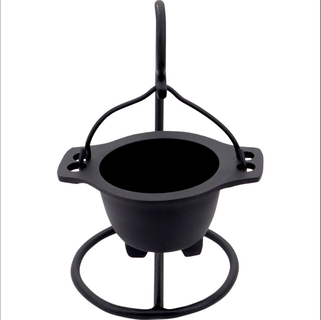 Cast Iron Hanging Cauldron 4.5” - Lighten Up Shop