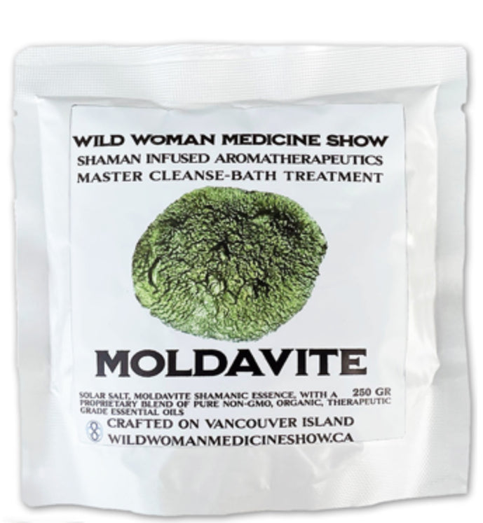 Moldavite Bath Treatment (250 grams) Wild Woman Medicine Show - Lighten Up Shop