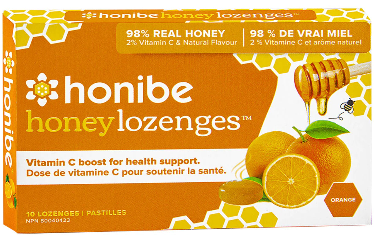 Honibe Lozenges 10 Lozenges Pack Vitamin C Boost - Orange - Lighten Up Shop