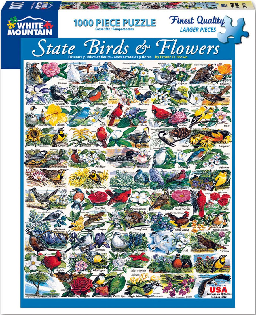 State Birds & Flowers Puzzle 1000pc