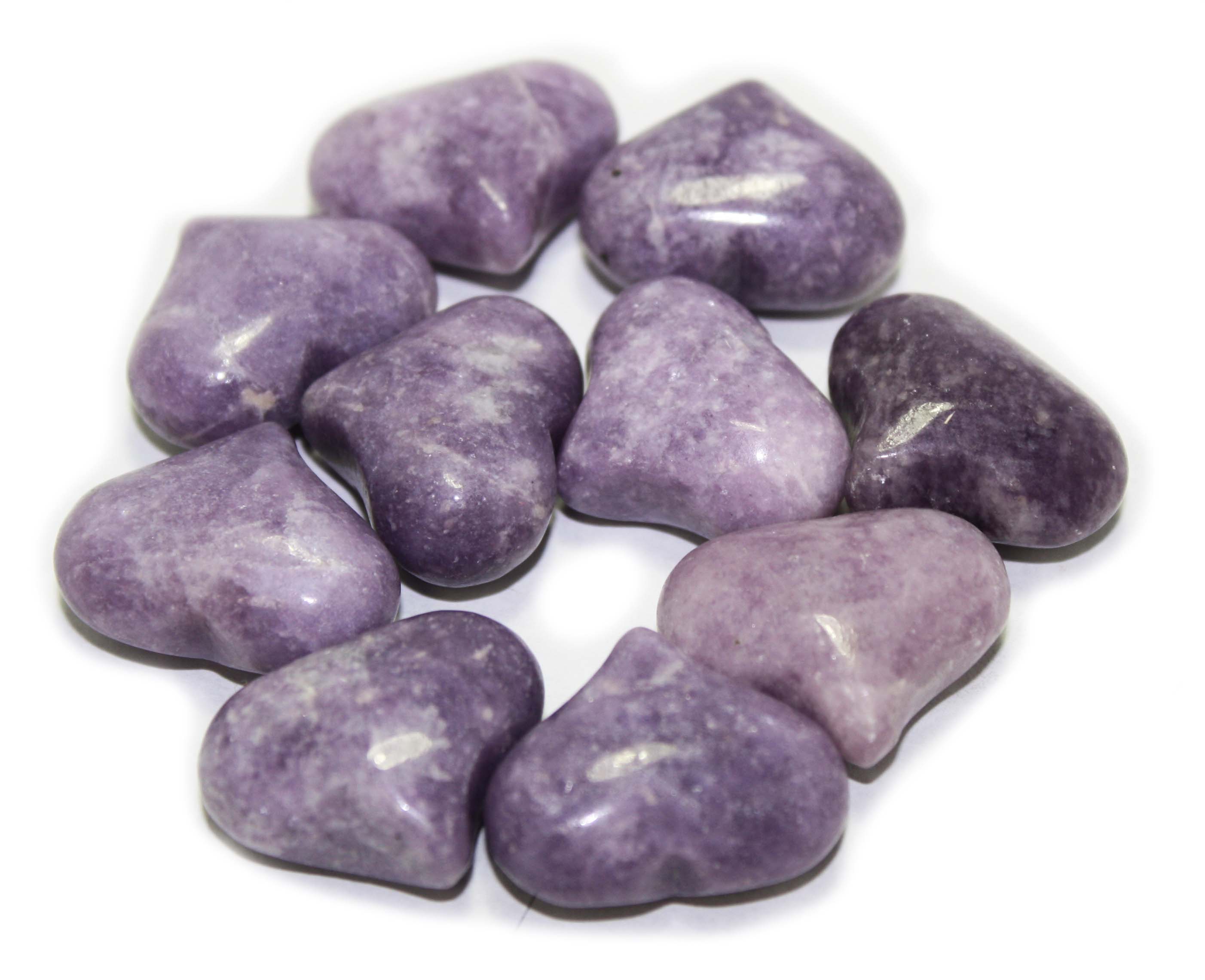 Lepidolite Heart 1” - Lighten Up Shop