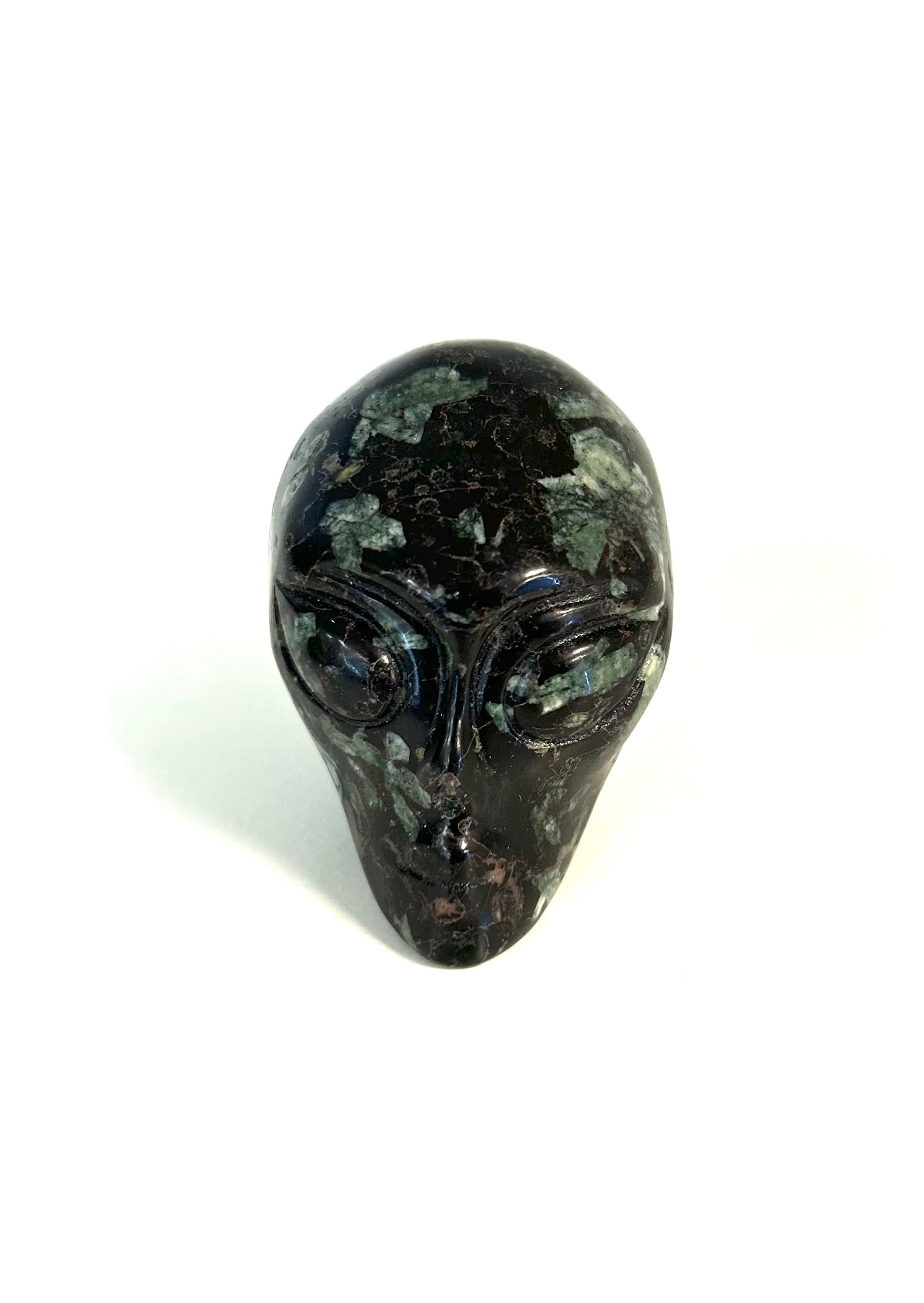 Chinese Writing Stone Alien Skull