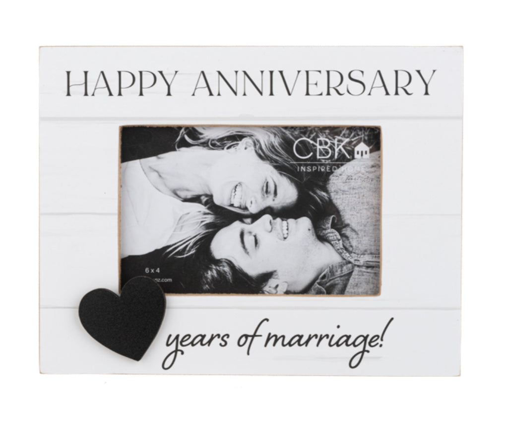 Anniversary Frame - Year Personalization - Lighten Up Shop