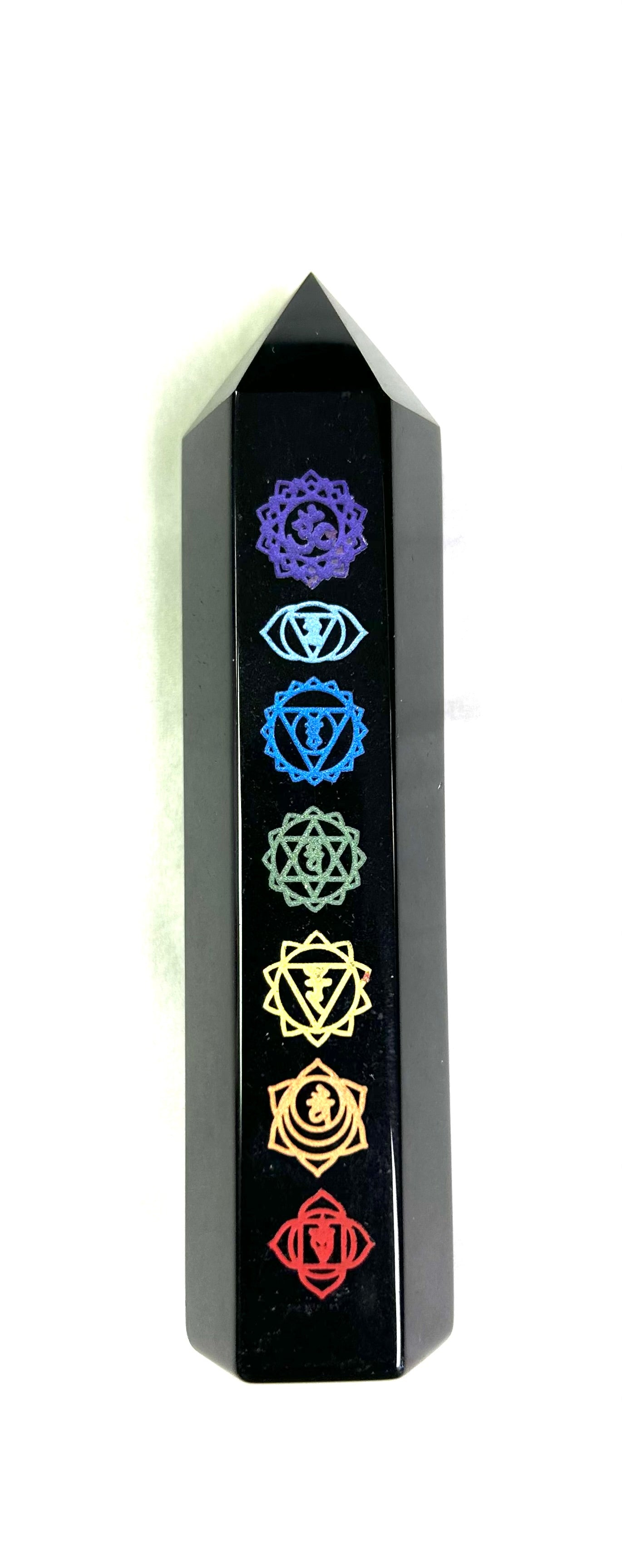 Chakra Obsidian Tower - Lighten Up Shop