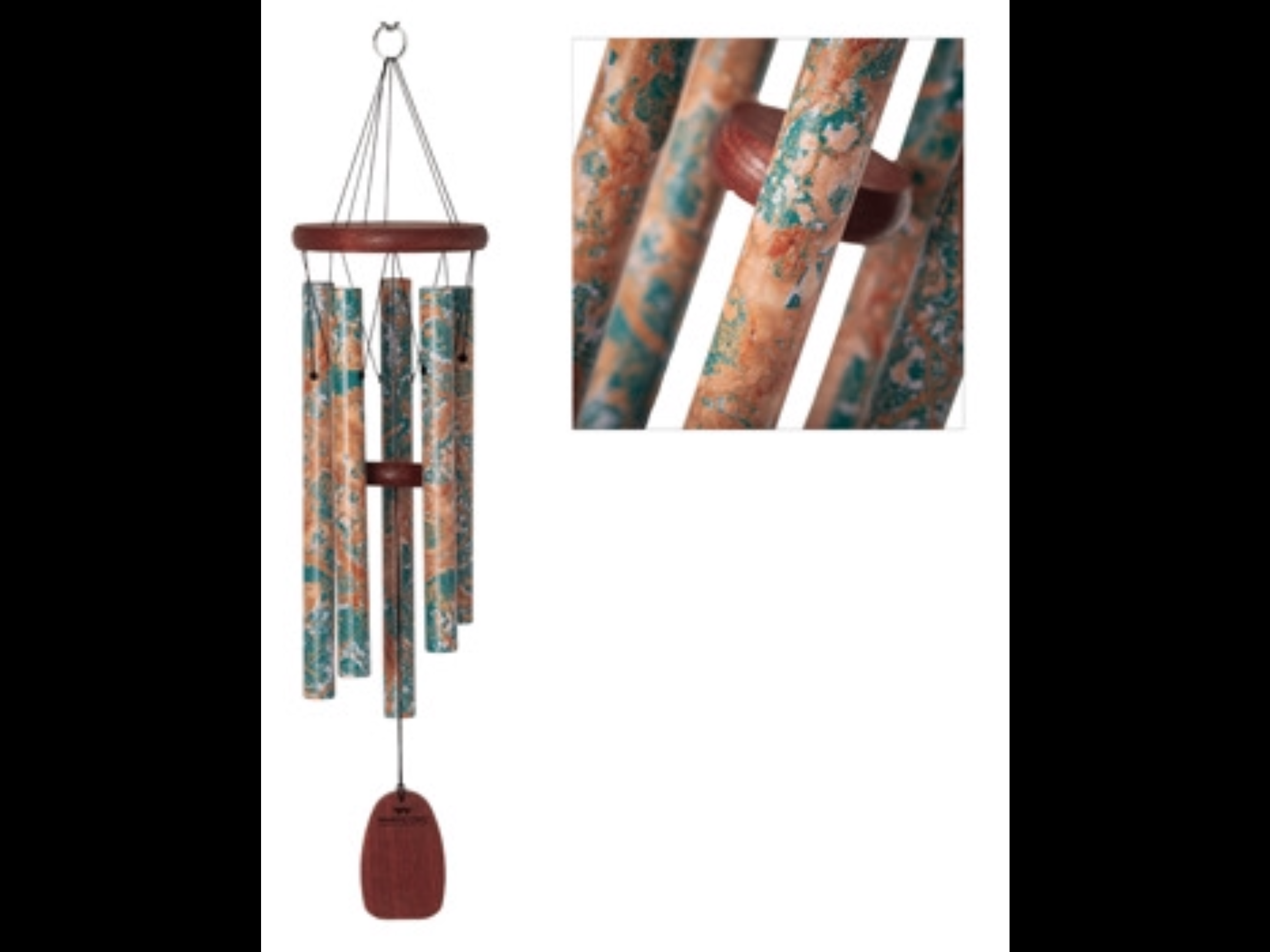 Patina Green Marble Windchime