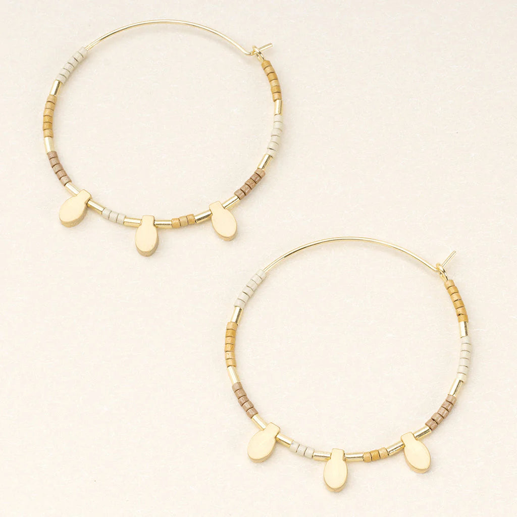 Chromacolor Miyuki Large Hoop Earrings