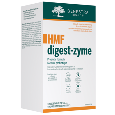Genestra HMF Digest-Zyme Probiotic Formula - 60 Capsules - Lighten Up Shop