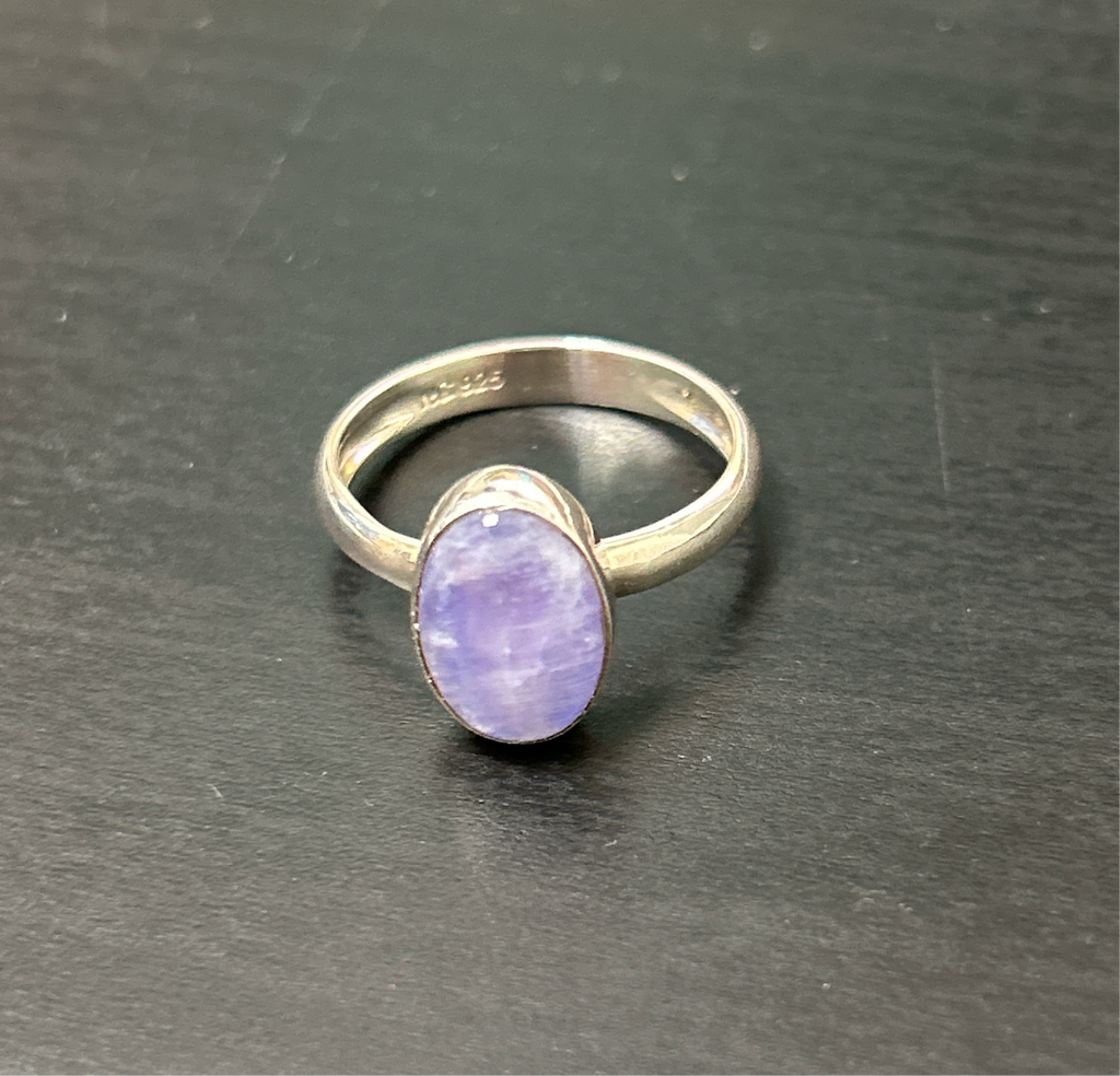 Purple Moonstone Ring - Size 8 ($78) - Lighten Up Shop