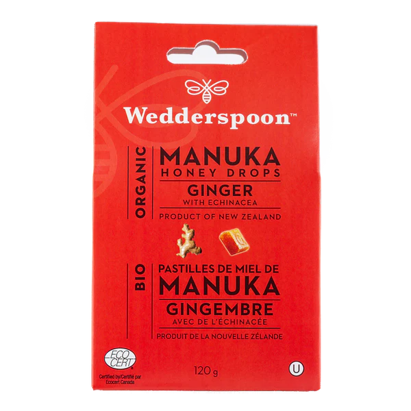 Manuka Honey Drops - Ginger with Echinacea