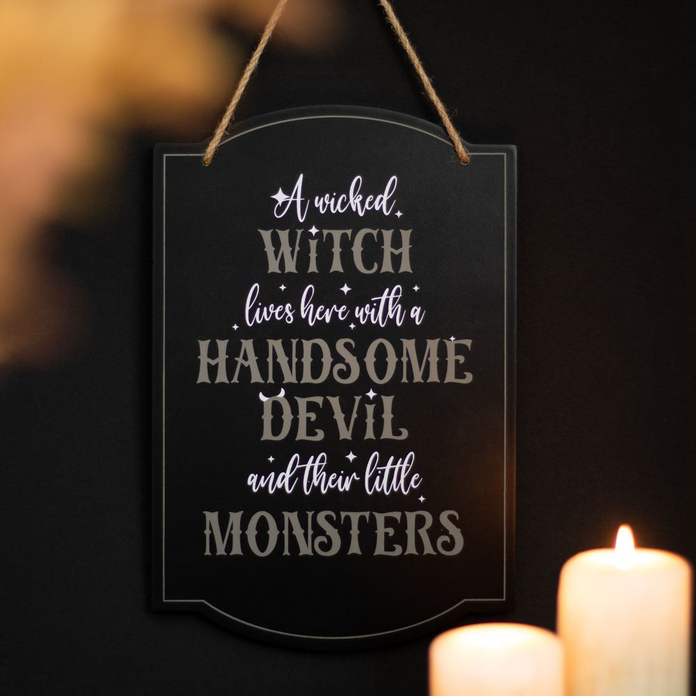 A Wicked Witch Wooden Sign